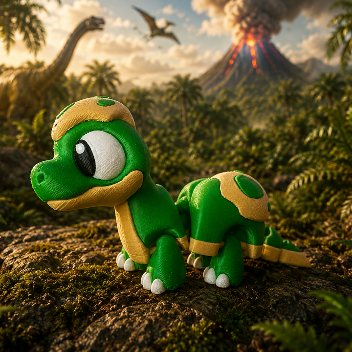Detailfoto Brachiosaurus met lange nekdetails