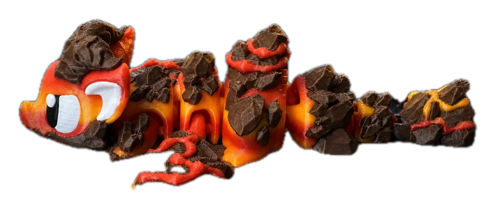 Lava draak met ei
